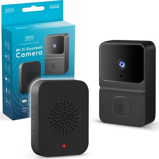 Delight 55385BK Video Deurbel met Camera en Wifi