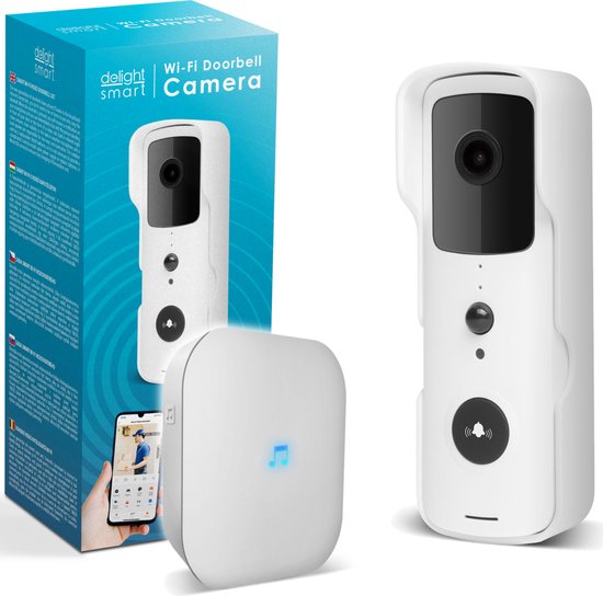 Delight 55386WH Video Deurbel met Camera en Wifi
