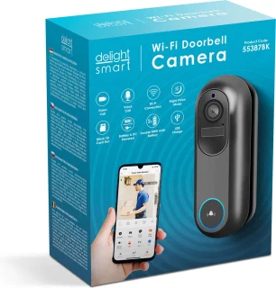 Delight Doorbell 55387BK Full HD Camera Wifi Intercom