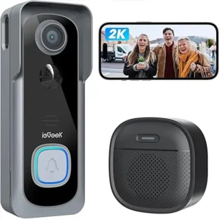 DoneMore® Videodeurbel: 2K Beveiliging met Draadloos Gemak
