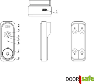 Doorsafe 4140 - Draadloze camera-deurbel
