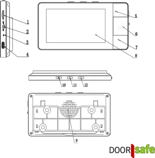 Doorsafe 4140 - Draadloze camera-deurbel