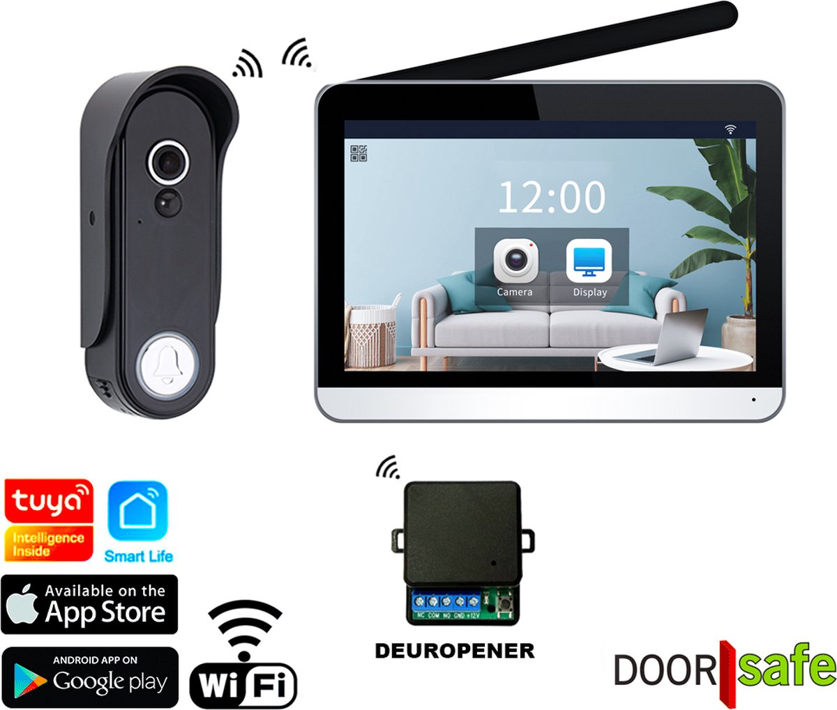 Wat vinden we goed aan de Doorsafe 4655 PRO WIFI + APP Draadloze Deurbel met 7" Touchscherm