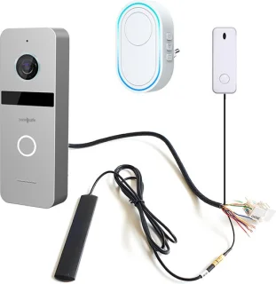 Doorsafe 6666 PRO professionele video deurbel FHD 2MP wifi & netwerkkabel
