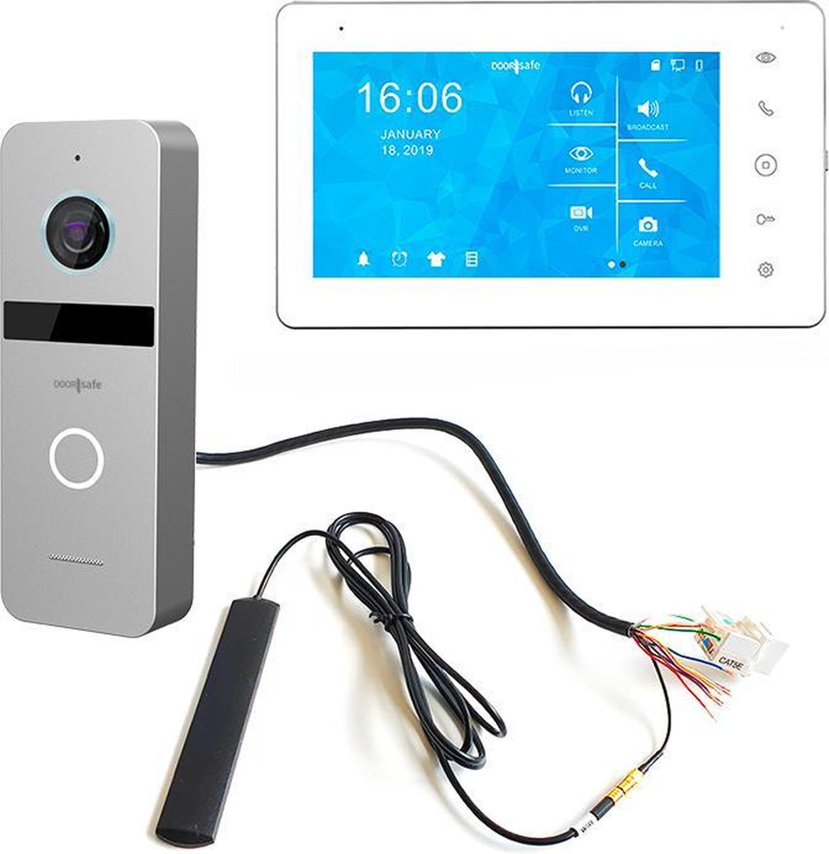 Doorsafe 6667 PRO internet deurbel met camera 7" full-touchscreen