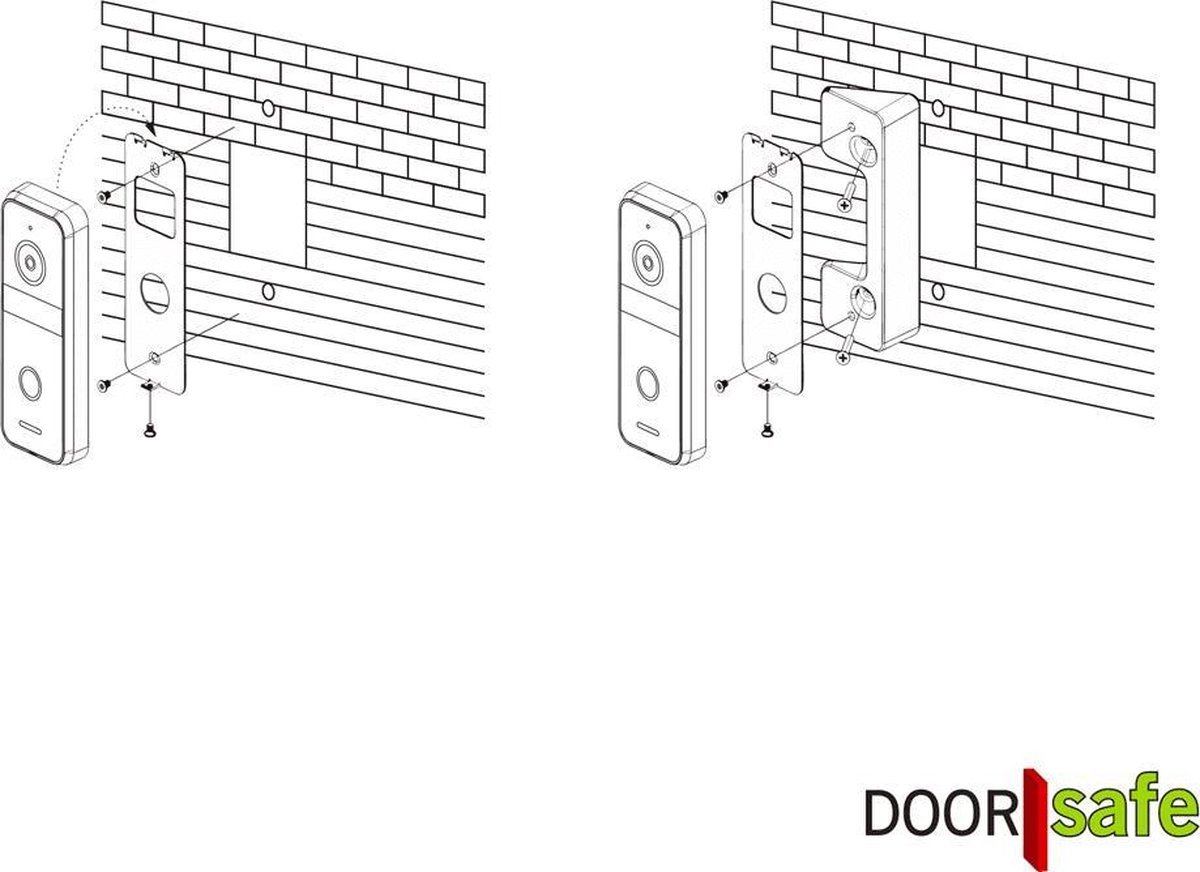 Doorsafe 6667 PRO internet deurbel met camera 7" full-touchscreen