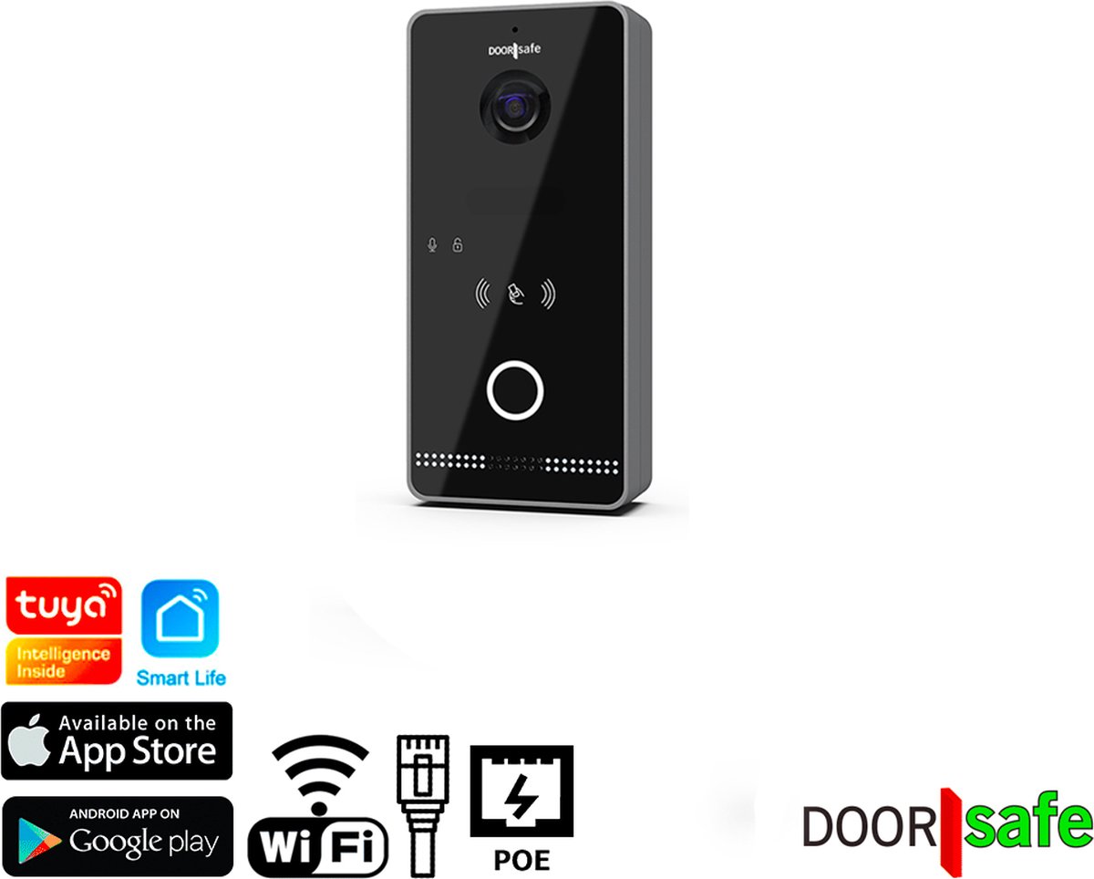 Doorsafe 6670 PRO HD internet deurbel zwart/donkergrijs