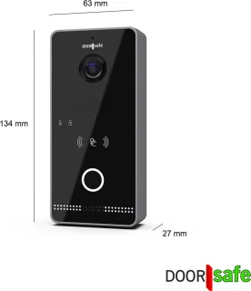 Doorsafe 6670 PRO HD internet deurbel zwart/donkergrijs