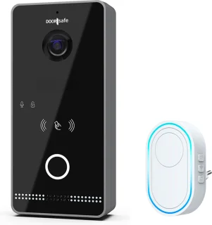 Doorsafe 6675 PRO HD internet deurbel met camera zwart/donkergrijs