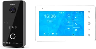 Doorsafe 6677 PRO HD internetdeurbel met camera en Mifare chipreader zwart/donkergrijs