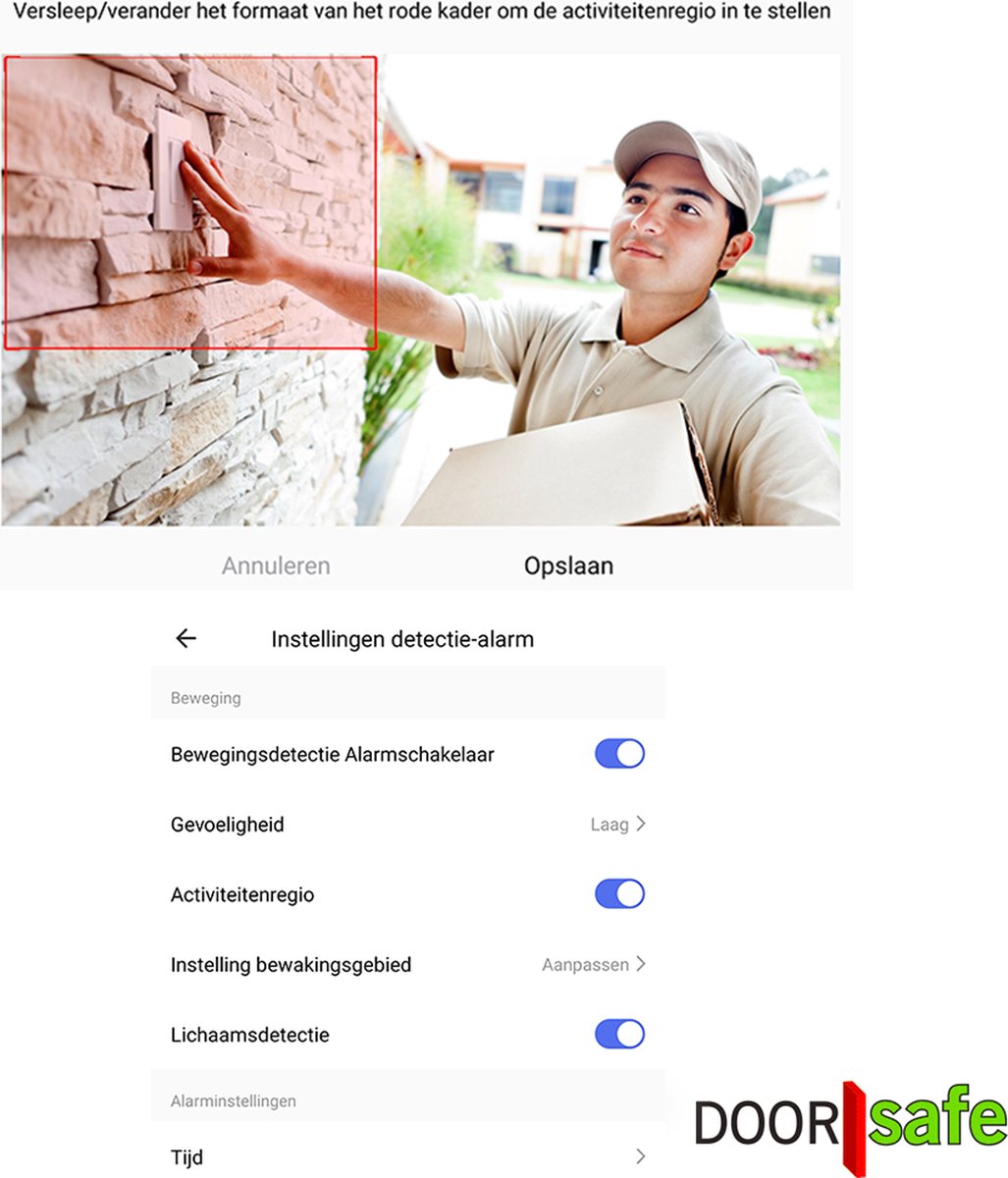 Doorsafe 6677 PRO HD internetdeurbel met camera en Mifare chipreader zwart/donkergrijs