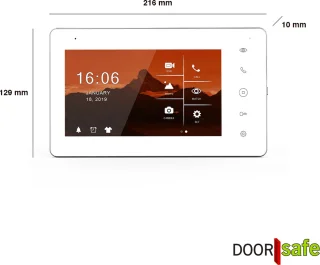 Doorsafe 6750 PRO internet deurbel met camera en 7" touchscreen