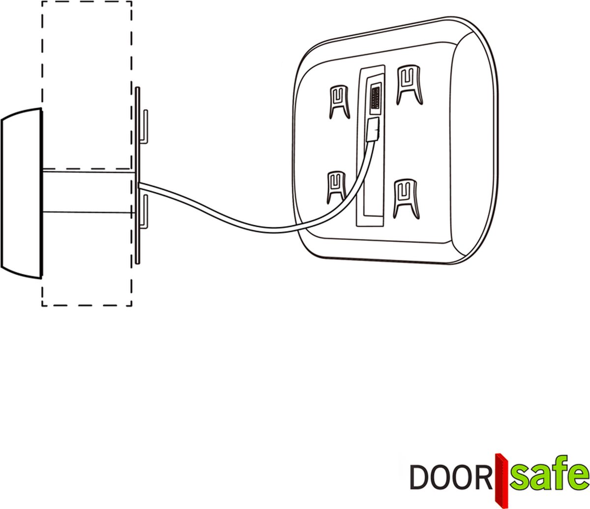 Doorsafe 6912 digitale deurspion 2,4" scherm