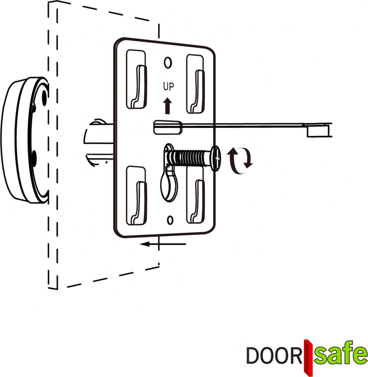 Doorsafe 6912 digitale deurspion 2,4" scherm