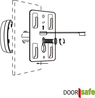 Doorsafe 6912 digitale deurspion 2,4" scherm