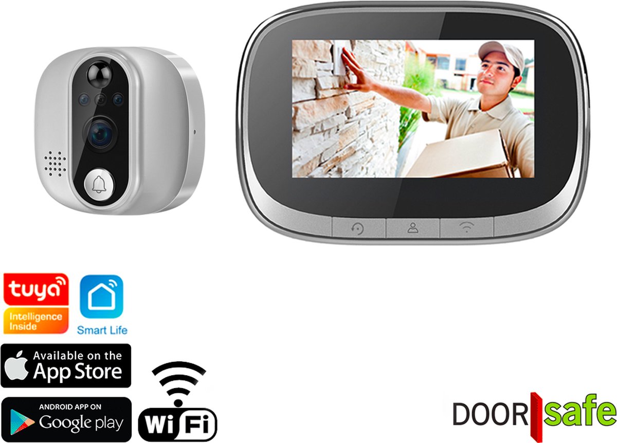 Doorsafe 6914 Digitale Internet Deurspion 4,3" WiFi