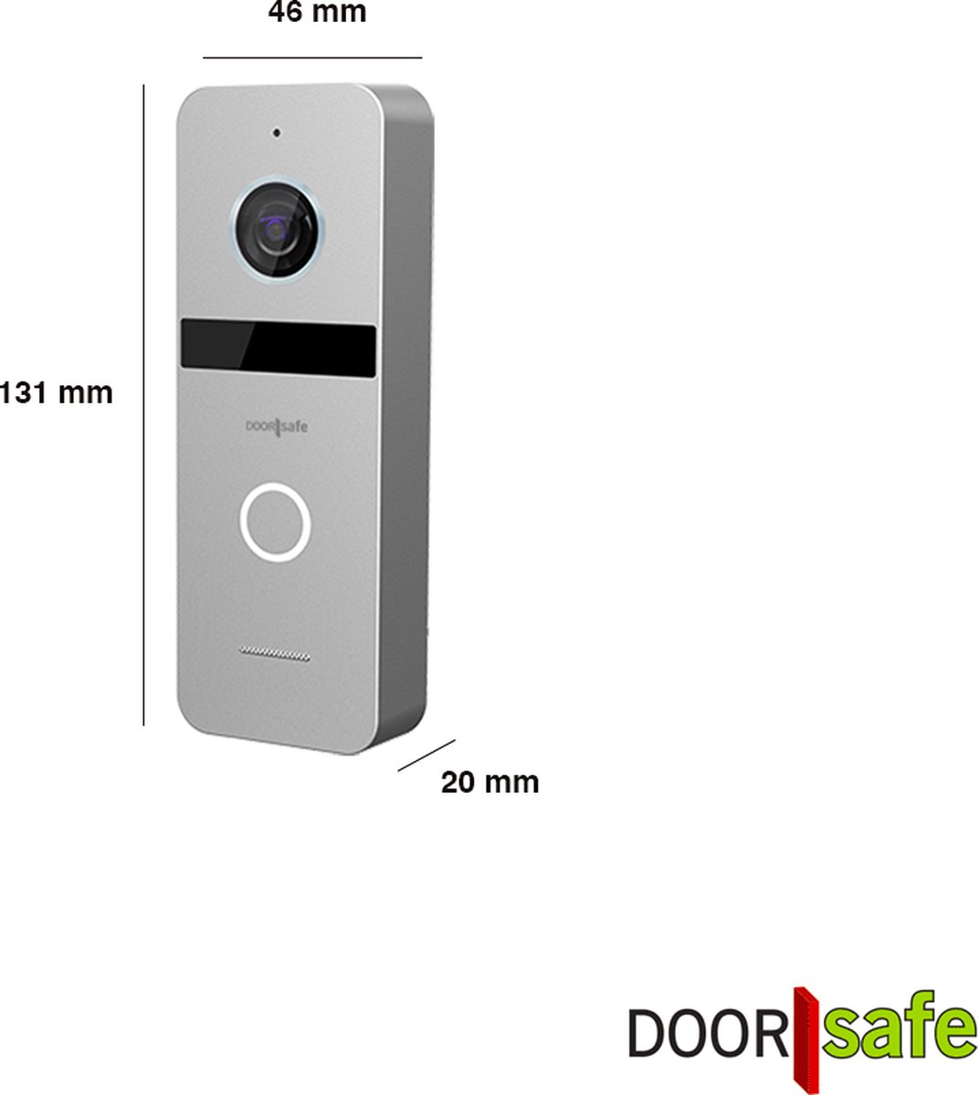 Doorsafe 7565 PRO internet video deurbel 7" touchscreen FHD 2MP