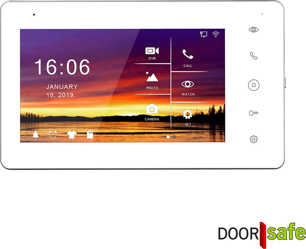 Doorsafe 7566 PRO internet video deurbel 2MP 2x7" touch