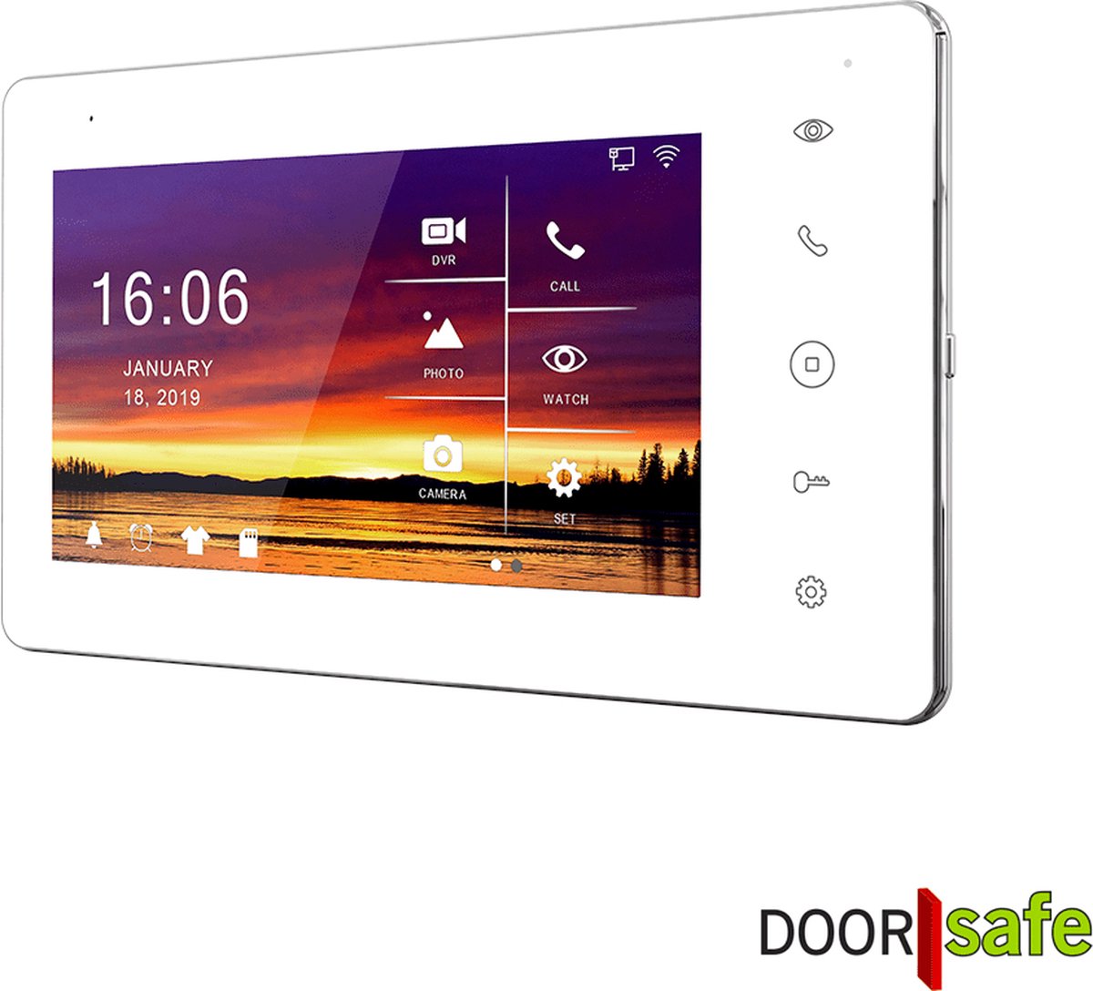 Doorsafe 7566 PRO internet video deurbel 2MP 2x7" touch