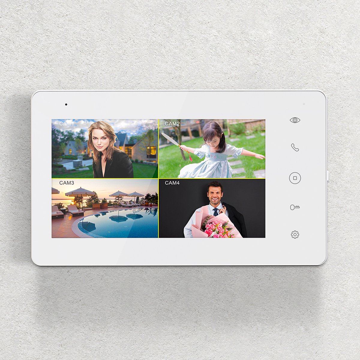 Doorsafe 7700 PRO FHD 2MP Deurbel met 7" Touchscreen