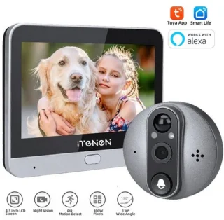 Draadloze deurbel met camera 3MP wifi - tuya smart