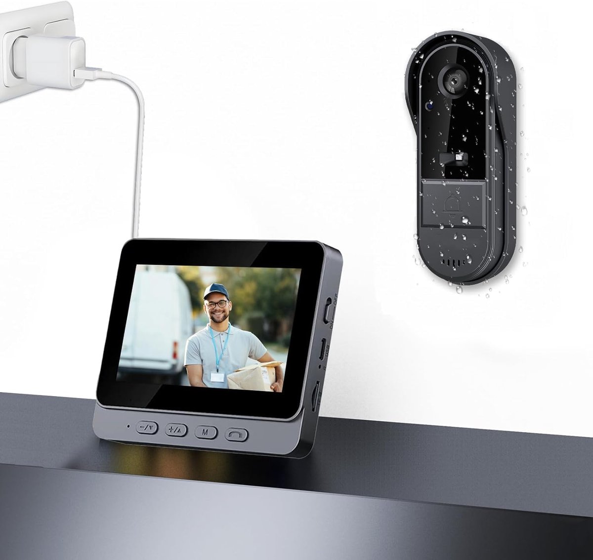 Wat vinden we goed aan de Draadloze Videodeurbel HD Groothoek IP65 Batterij