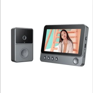 Draadloze videodeurbel met 4,3 inch scherm
