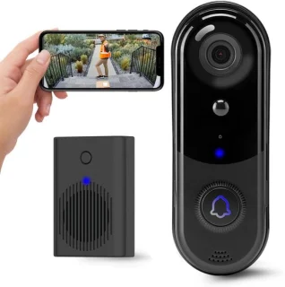 Draadloze videodeurbel met chime