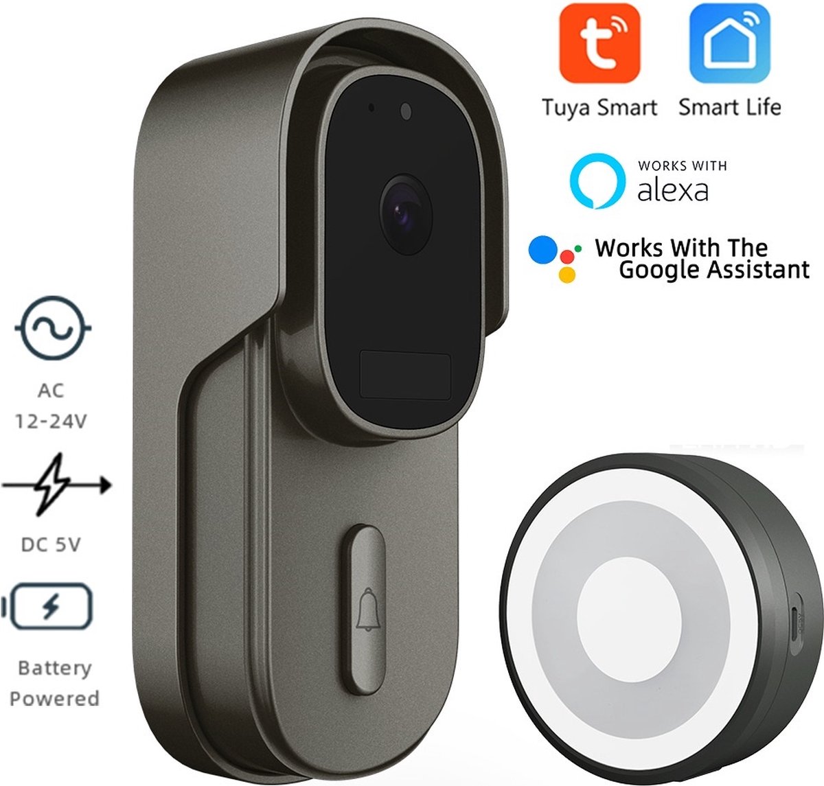 DrPhone LM4-A Camera Deurbel met Binnenbel Zwart
