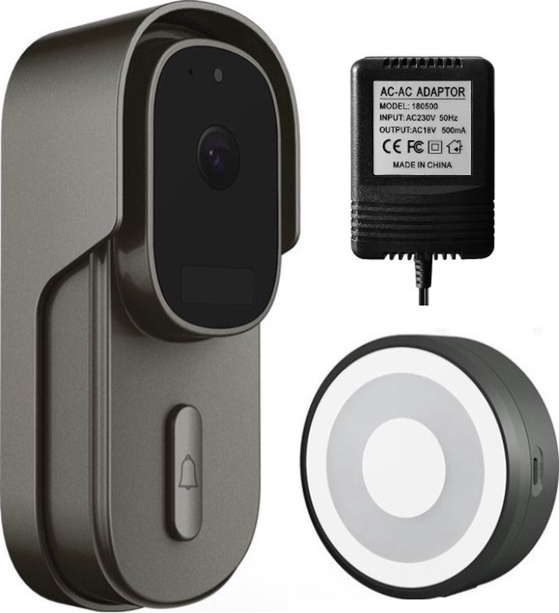DrPhone LM4-A Camera Deurbel met Binnenbel Zwart