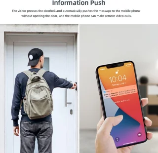 DrPhone LM4-A Camera Deurbel met Binnenbel Zwart