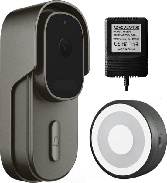 DrPhone LM4-A Camera Deurbel met Binnenbel Zwart
