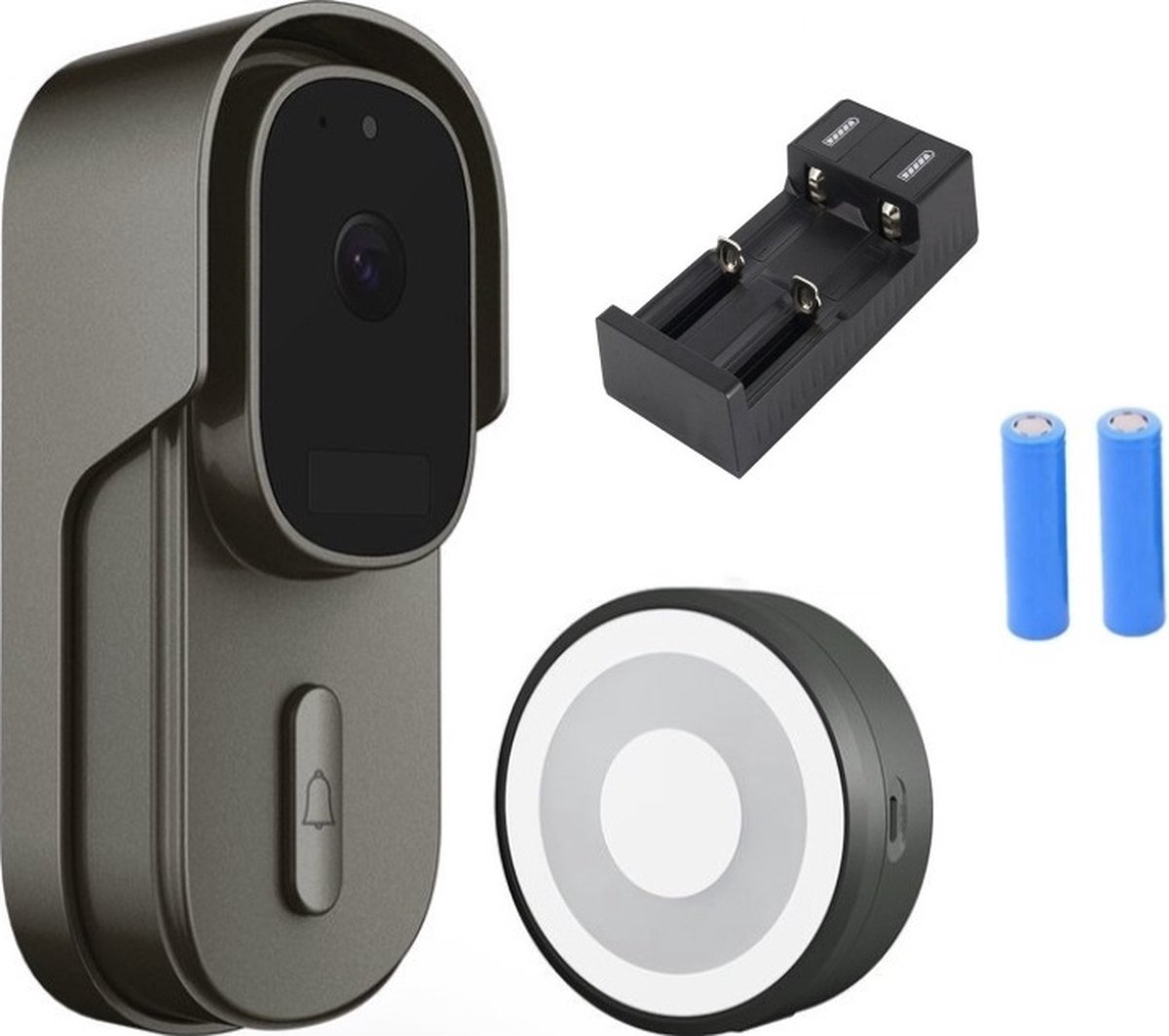 DrPhone LM4-B Camera Deurbel Met Binnenbel Zwart