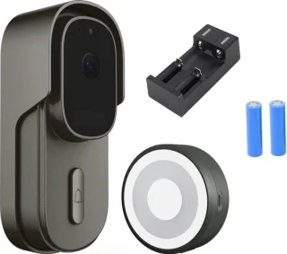 DrPhone LM4-B Camera Deurbel Met Binnenbel Zwart