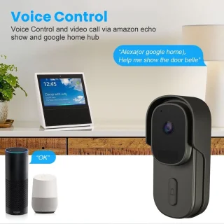DrPhone LM4-B Camera Deurbel Met Binnenbel Zwart
