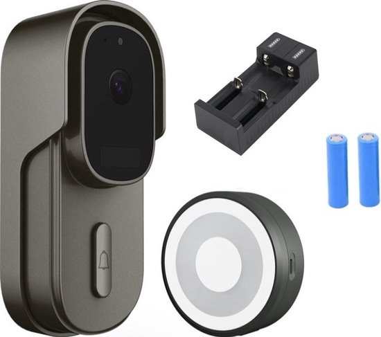 DrPhone LM4-B Camera Deurbel Met Binnenbel Zwart