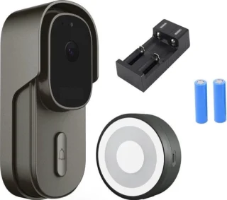 DrPhone LM4-B Camera Deurbel Met Binnenbel Zwart