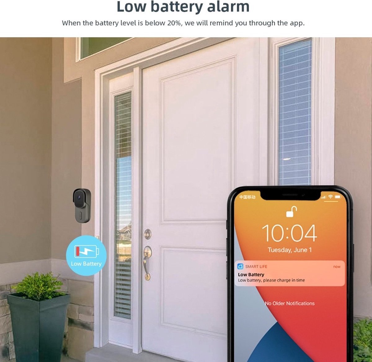 DrPhone LM4-D Camera Deurbel Zwart