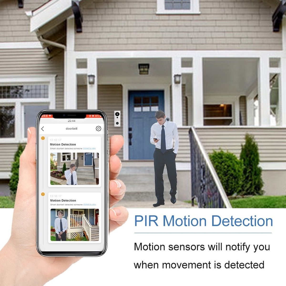 DrPhone LM6-A Bekabelde Camera Deurbel Zwart