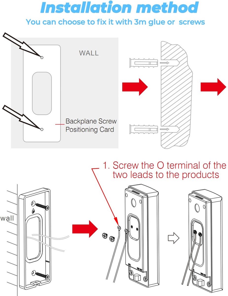 DrPhone LM6-A Bekabelde Camera Deurbel Zwart