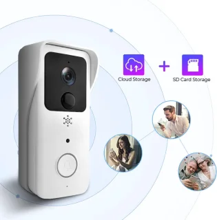 DrPhone LM7 Camera Deurbel Met Binnenbel Set Wit