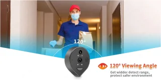 DrPhone LM8 Camera Deurbel 4,3" LCD Zwart