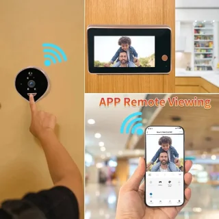 DrPhone LM8 Camera Deurbel 4,3" LCD Zwart