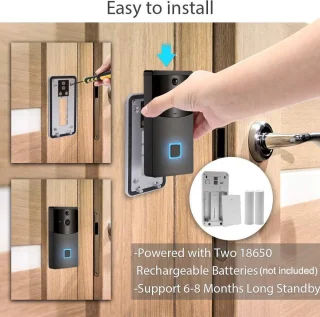 DrPhone SMARTCAM4 Video Deurbel Zwart