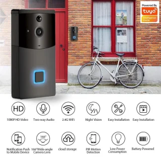 DrPhone SMARTCAM4 Video Deurbel Zwart
