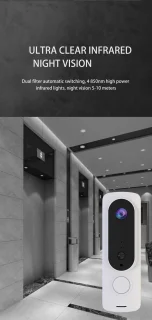 EDUP Draadloze Deurbel met Camera 1080p