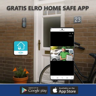 ELRO DV2000IP Wifi Video Deurbel met Binnenunit 1080P Full HD