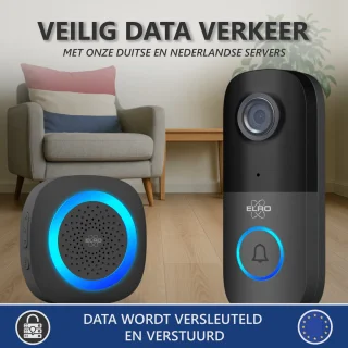 ELRO DV2000IP Wifi Video Deurbel met Binnenunit 1080P Full HD