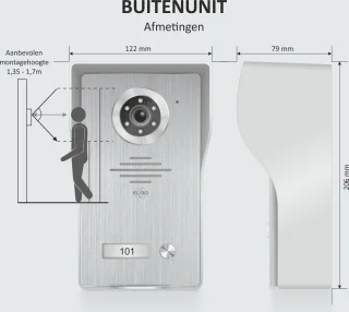 ELRO DV4000 Video Deurintercom 1080P Full HD