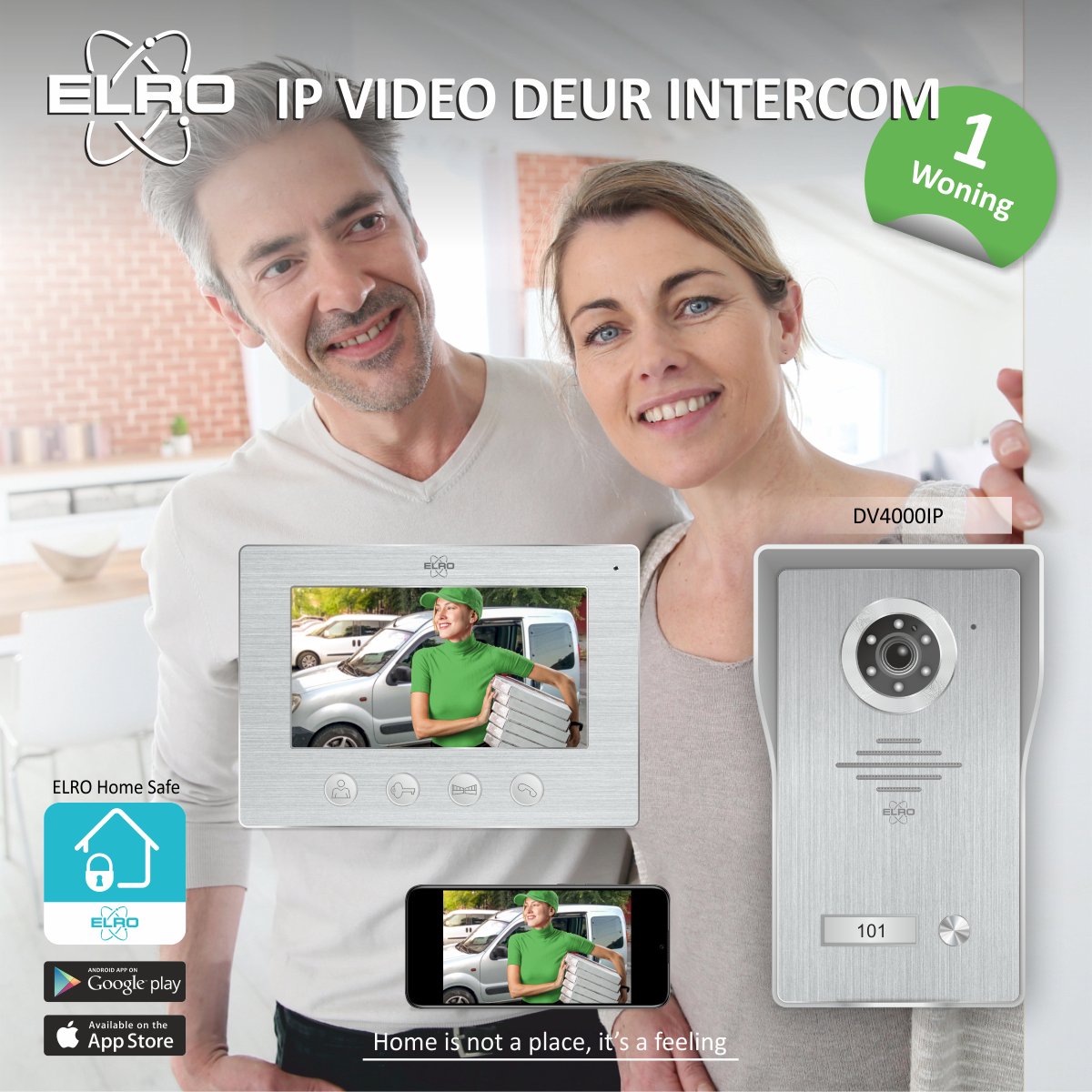 ELRO DV4000IP Wifi Video Deurintercom 1080P Full HD